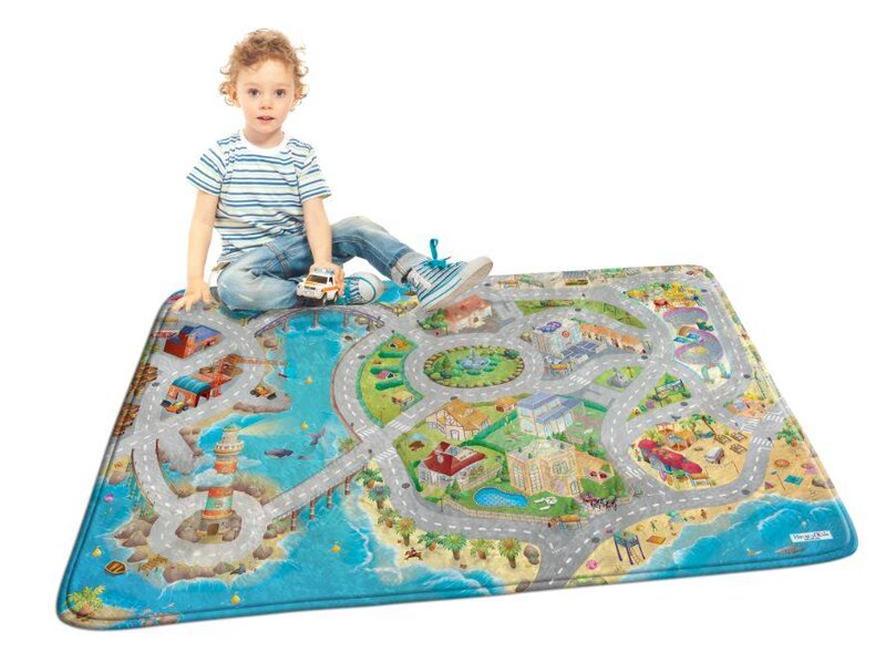 Groot speelkleed vakantie 130x180cm - SUPERZACHT