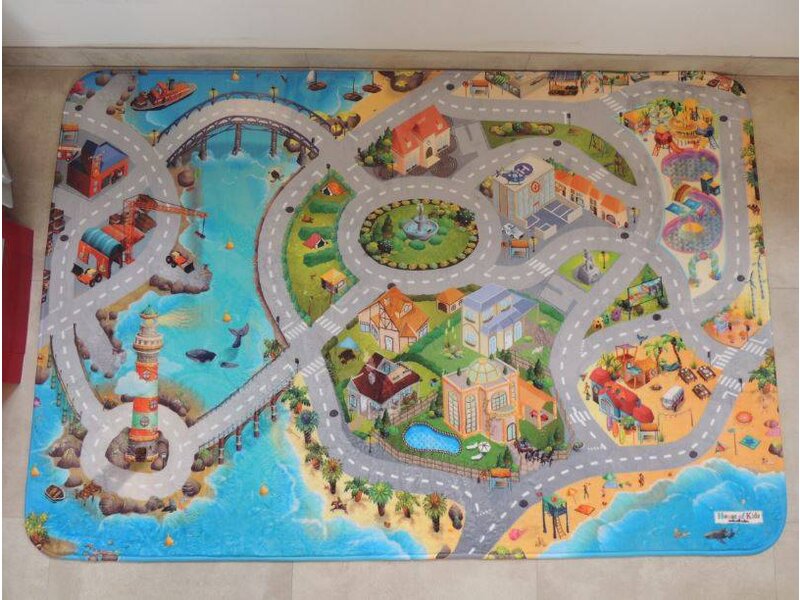 Groot speelkleed vakantie 130x180cm - SUPERZACHT