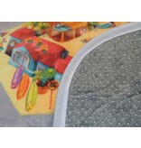 Groot speelkleed vakantie 130x180cm - SUPERZACHT