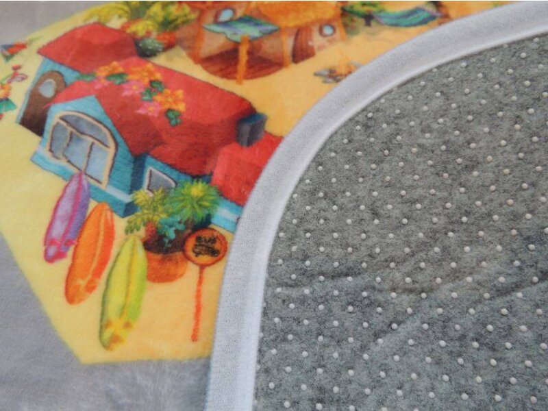 Groot speelkleed vakantie 130x180cm - SUPERZACHT