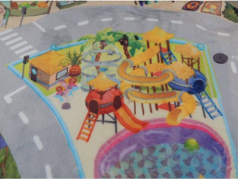 Groot speelkleed vakantie 130x180cm - SUPERZACHT