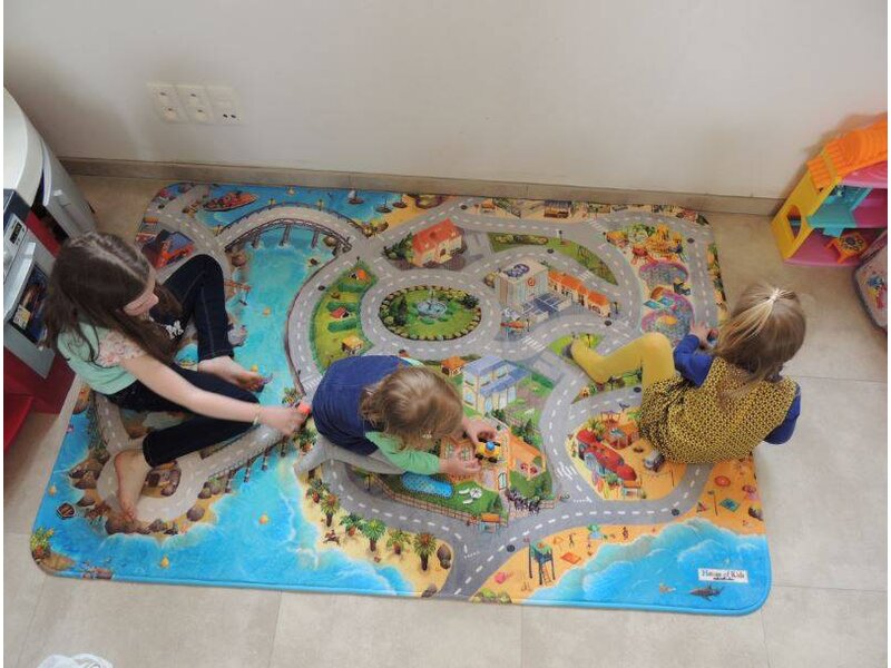 Groot speelkleed vakantie 130x180cm - SUPERZACHT