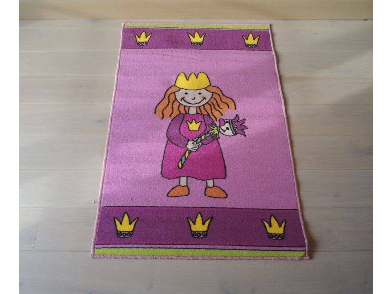 Tapijt kinderkamer met prinses 80x120cm