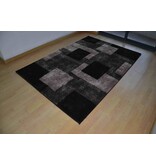 Hoogpolig modern tapijt SHADOW zwart 160x230