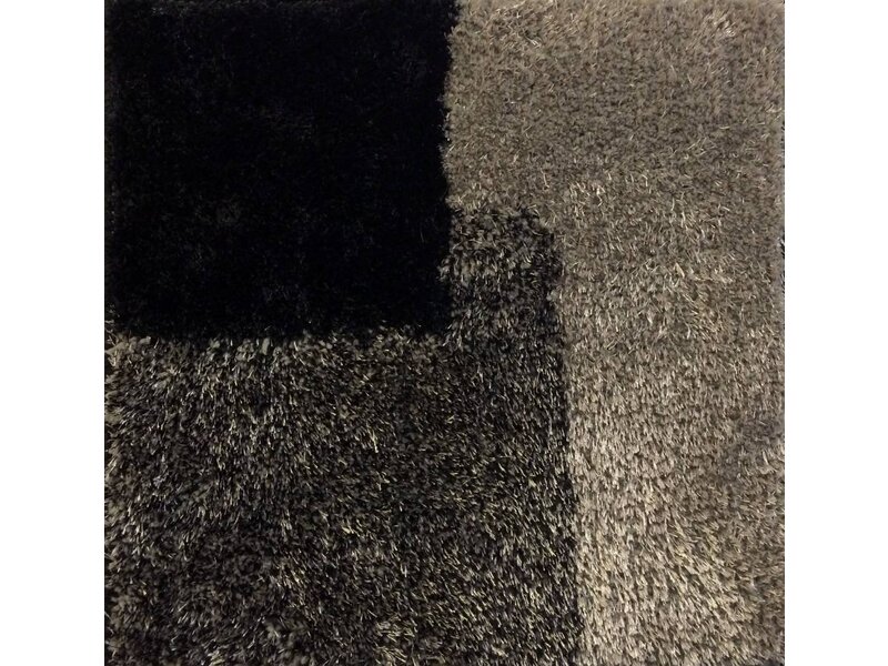Hoogpolig modern tapijt SHADOW zwart 160x230