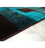 Hoogpolig modern tapijt SHADOW blauw 160x230