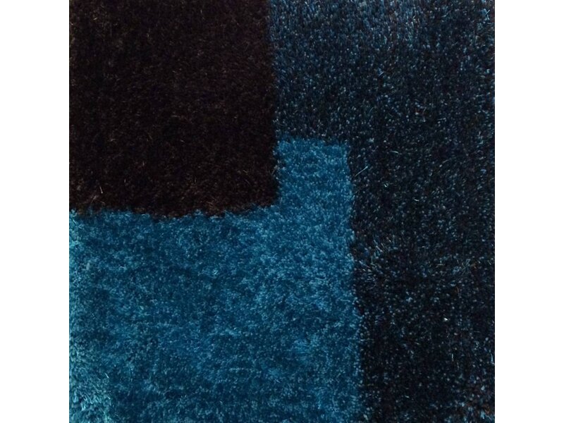 Hoogpolig modern tapijt SHADOW blauw 160x230