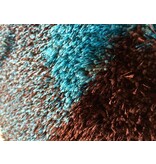 Hoogpolig modern tapijt SHADOW blauw 160x230