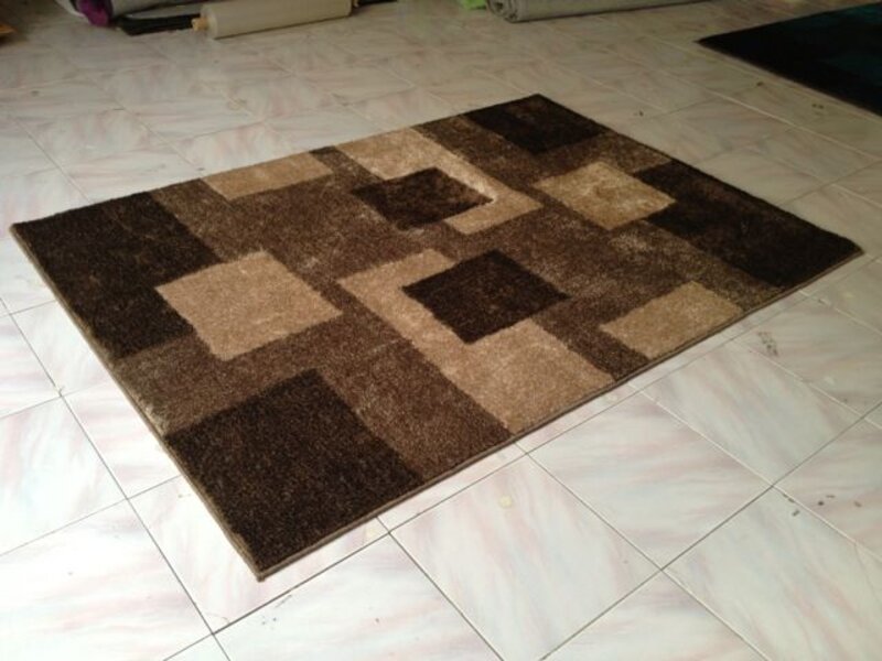 Hoogpolig modern tapijt SHADOW bruin 160x230