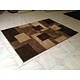 Modern tapijt hoogpolig SHADOW bruin