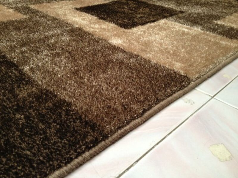 Hoogpolig modern tapijt SHADOW bruin 160x230