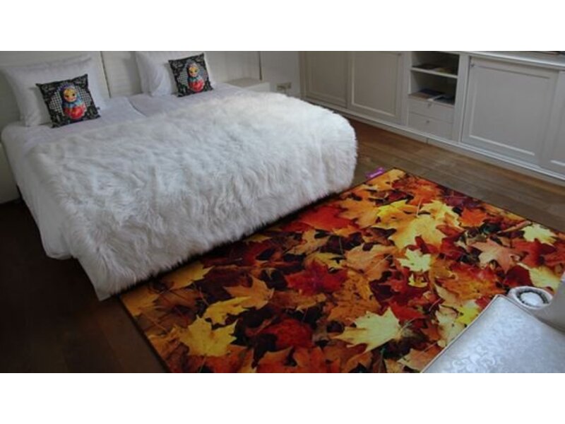 Stoer design tapijt met hippe print