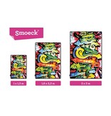 Stoer full color geprint tapijt graffiti