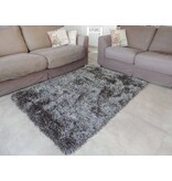 Hoogpolig tapijt taupe - extra lange pool