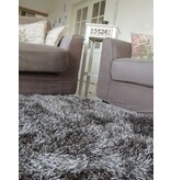 Hoogpolig tapijt taupe - extra lange pool