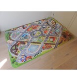 Groot auto speeltapijt met stad 130x180cm - SUPERZACHT