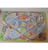 Groot auto speeltapijt met stad 130x180cm - SUPERZACHT