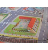 Groot auto speeltapijt met stad 130x180cm - SUPERZACHT