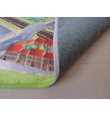 Groot auto speeltapijt met stad 130x180cm - SUPERZACHT