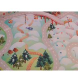 Speeltapijt Sneeuwvakantie in de bergen 100x150