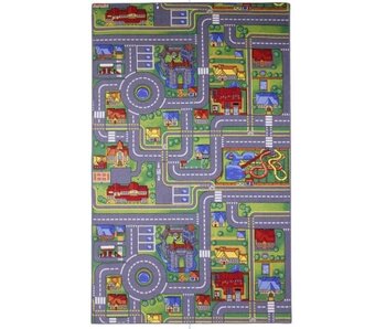 Speeltapijt verkeer 100x165