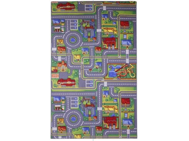 Speeltapijt verkeer 100x165