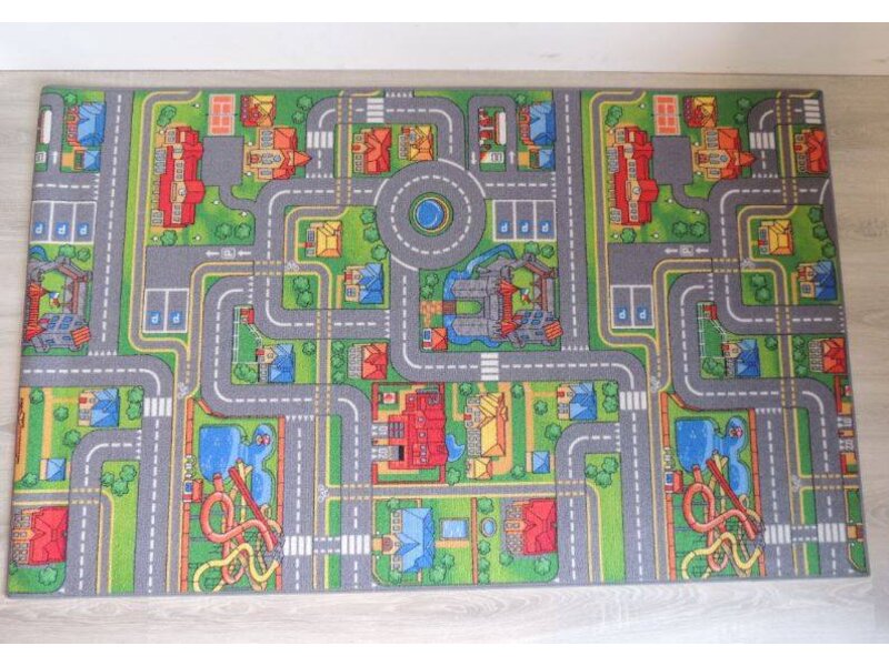 Speeltapijt verkeer 100x165