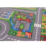 Extra groot tapijt met straten 140x200
