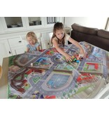 Speelmat verkeer voor tafel 100x150