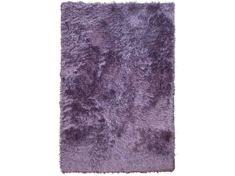 Tapijt in lila met hoge pool - extra lange pool