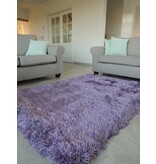 Tapijt in lila met hoge pool - extra lange pool