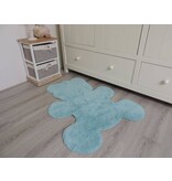 Leuk tapijt babykamer in vorm van een beer - blauw