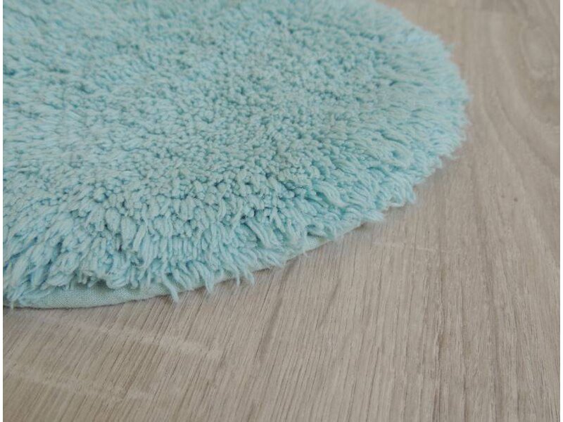Leuk tapijt babykamer in vorm van een beer - blauw