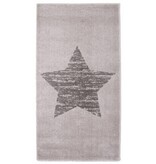 Tapijt babykamer met lichte kleuren en ster