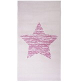 Tapijt babykamer met zachte kleuren en ster