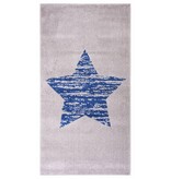 Tapijt babykamer met zachte kleuren en ster