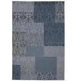 Retro vintage vloerkleed in blauw - 91513 - 120x170 of 150x230