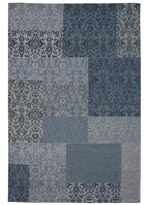 Vintage vloerkleed blauw