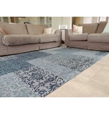 Retro vintage vloerkleed in blauw - 91513 - 120x170 of 150x230