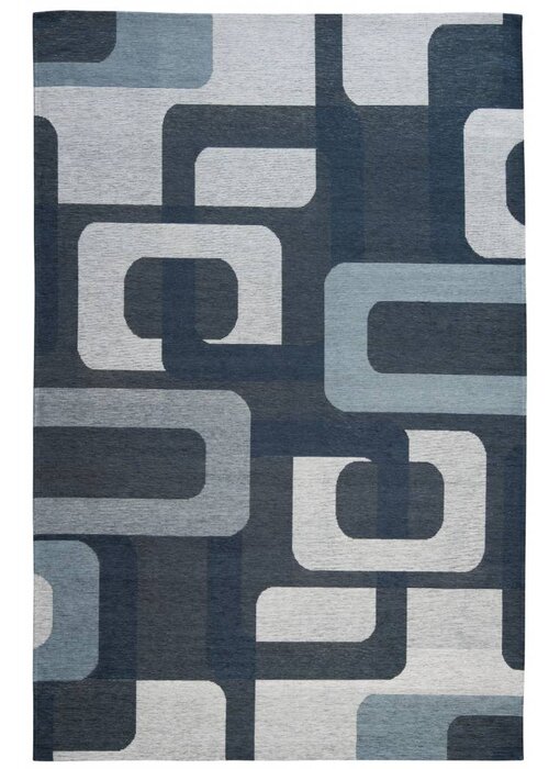 Blauw retro tapijt