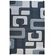 Blauw retro tapijt