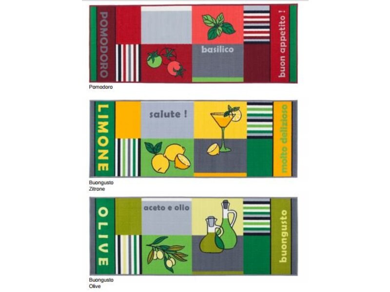 Grote kleurrijke keukenmat 67x200cm