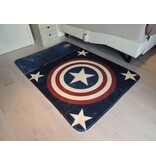 Groot blauw tapijt voor op de jongenskamer 130x190cm - SUPERZACHT