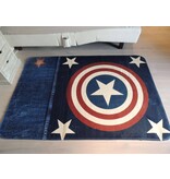 Groot blauw tapijt voor op de jongenskamer 130x190cm - SUPERZACHT