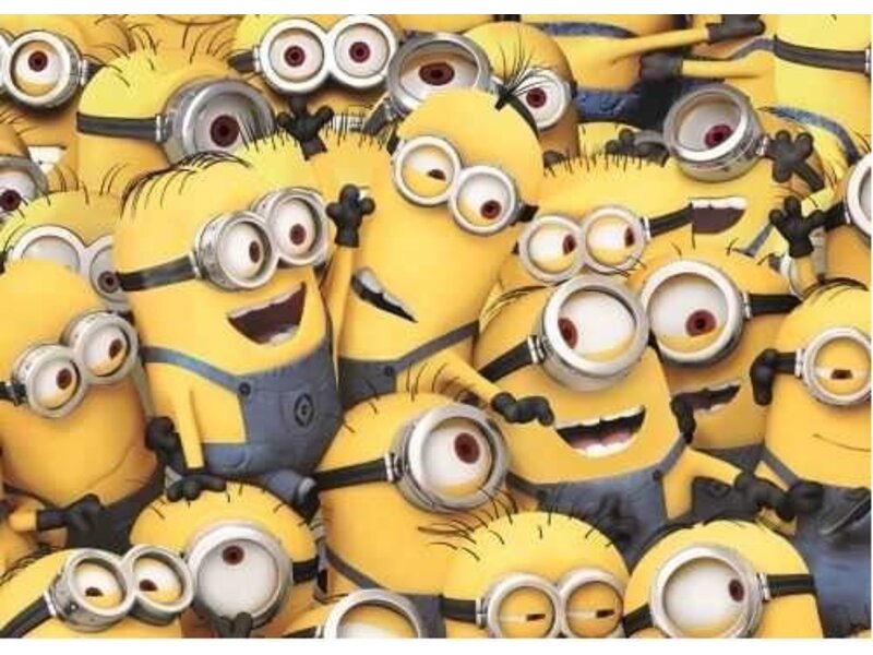 Leuk en kleurrijk tapijt Minions 95x133