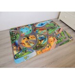 Groot speeltapijt dierentuin 130x180 - Groot formaat