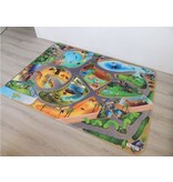 Groot speeltapijt dierentuin 130x180 - Groot formaat