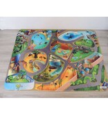 Groot speeltapijt dierentuin 130x180 - Groot formaat