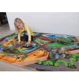 Groot speeltapijt dierentuin 130x180 - Groot formaat