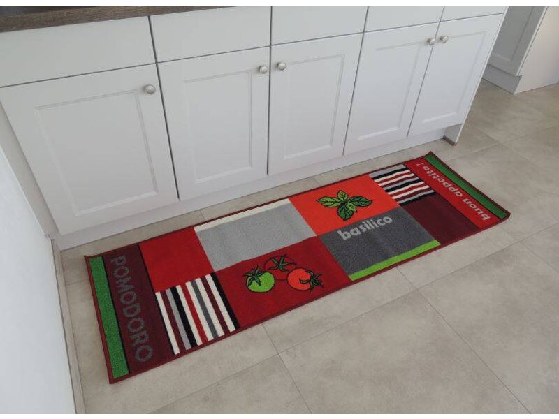 Grote kleurrijke wasbare loper voor de keuken 57x180cm
